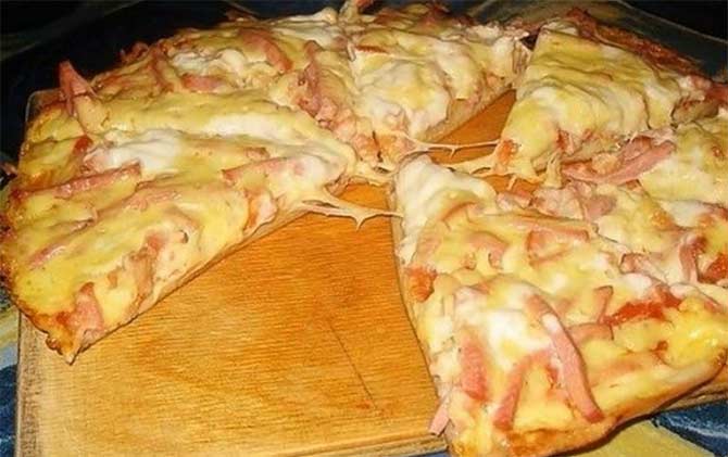 сметанная пицца