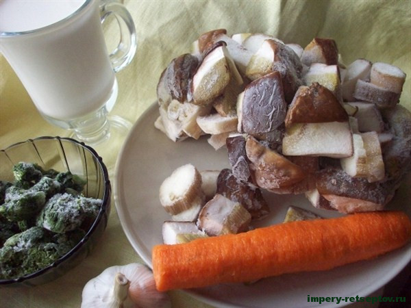 Как приготовить грибной крем суп Суп пюре из шампиньонов Обжарка шампиньонов для усиления вкуса