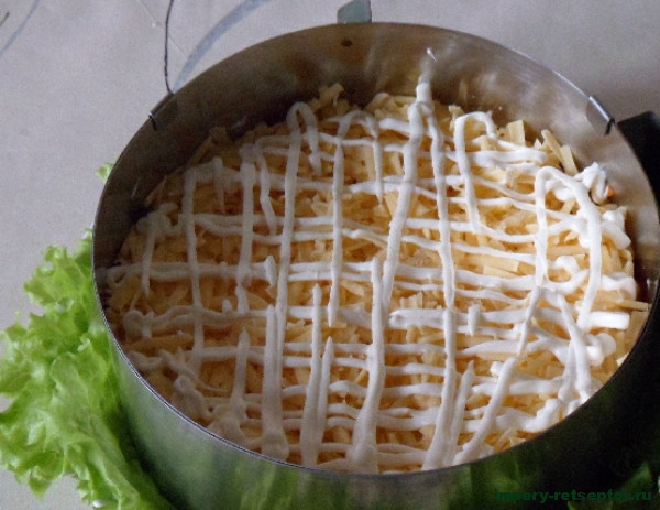 слой сыра промазать майонезом