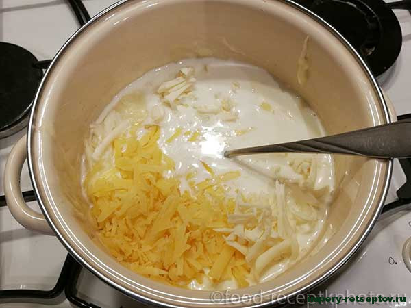 Сырный суп с картофелем и беконом