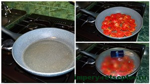 протушить помидоры на сковороде